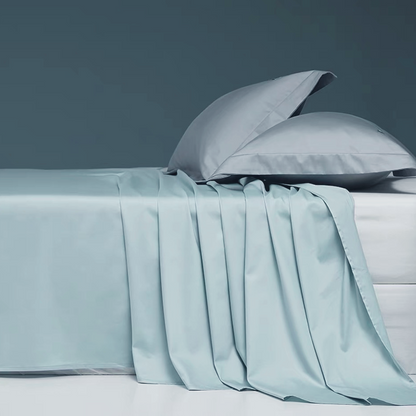 Tencel™ Flat Sheet · Lake Louise Blue
